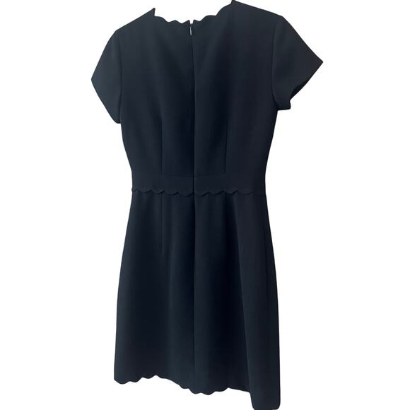 CLub Monaco‎ Office Wear Black Dress Sheath Style Scallop Detail - Picture 7 of 8